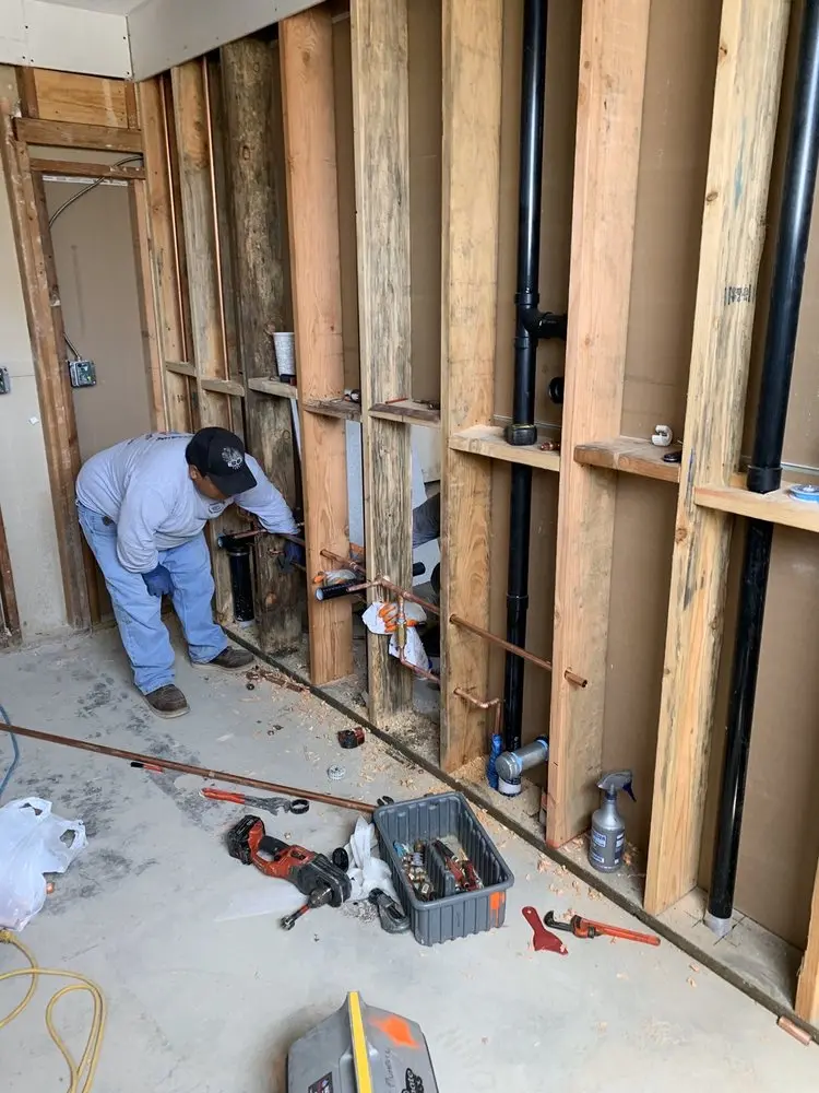 Commercial rough-in plumbing for Gas Line Repair in Southport